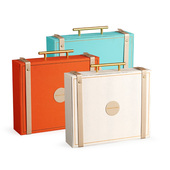 盒酒店盒子手工月饼专版 金属手提橙色圆中秋包装 流心奶黄月饼包装