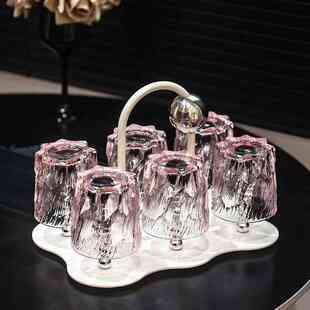 杯架杯子收纳置物架杯架子倒挂水杯玻璃杯喝水杯架家用高级感轻奢