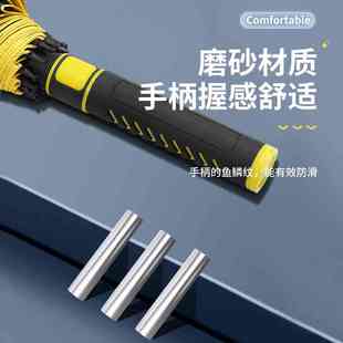 24骨超大16骨双人雨伞商务直柄汽车加固暴风伞加粗黑胶长柄自动伞