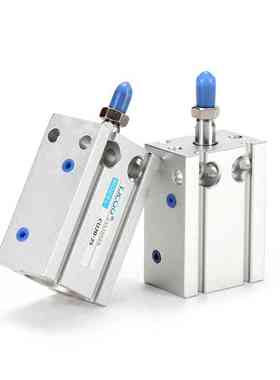 天进气动小型带导杆CU方形气缸CDU6/10/16/20/25/32-5D15X20DX25S