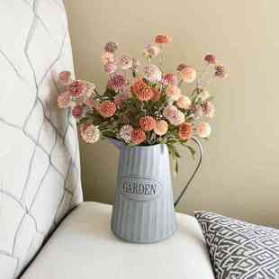 秋色蒲公英仿真花束绣球花假花绢花餐桌客厅室内花艺摆件家居装饰