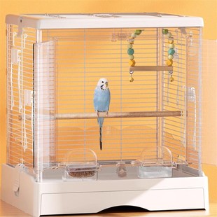 布卡星50星赏鸟笼虎皮玄凤鹦鹉笼横丝大号豪华别墅牡丹专用笼横丝