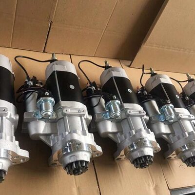 潍柴6160船机起动机616009000403启动马达QDJ2120-3马达24V11齿