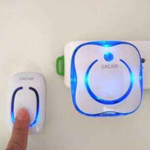 闪光音乐防水门铃无线家用一拖一拖二远距离遥控老人呼叫器 数码