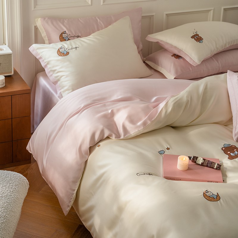 tencel兰精天丝四件套莱赛尔A夏季凉感丝床上冰感轻奢高级感60支