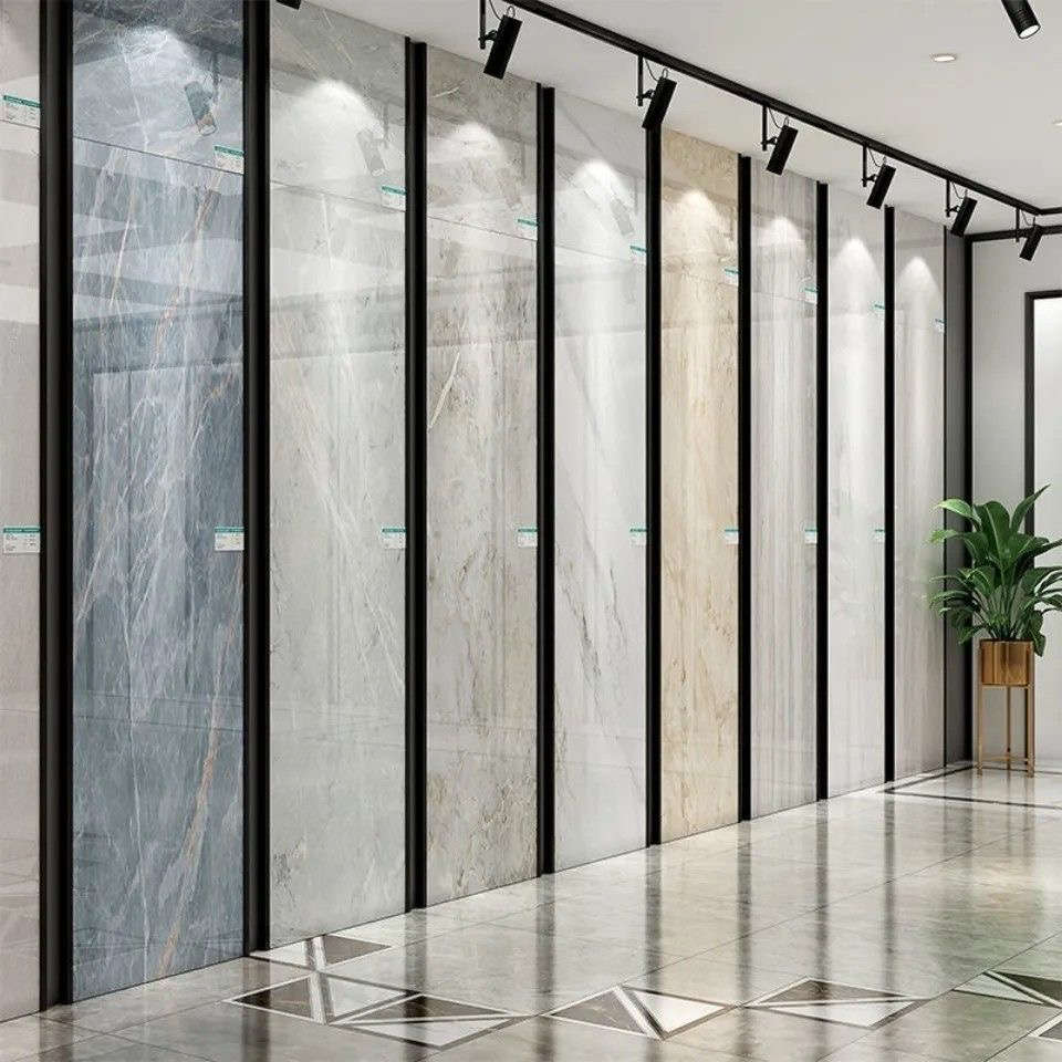 瓷砖展示架冲孔条挂钩固r定包边管无缝上墙地板岩板瓷片规格随意