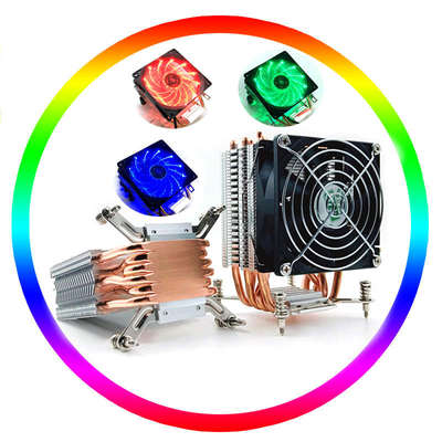 AVC 6铜管CPU散热器 台式机X99双路主板 1700针 X79 2011CPU风扇