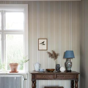 法式覆古竖条纹壁纸简约名宿酒店书房卧室背景墙定制壁布2025新款