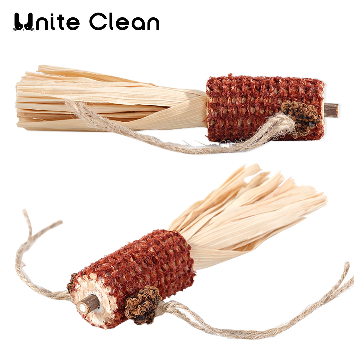 【好物体验专享】UniteClean猫玩具玉米金鱼磨牙耐咬绳结自嗨解闷