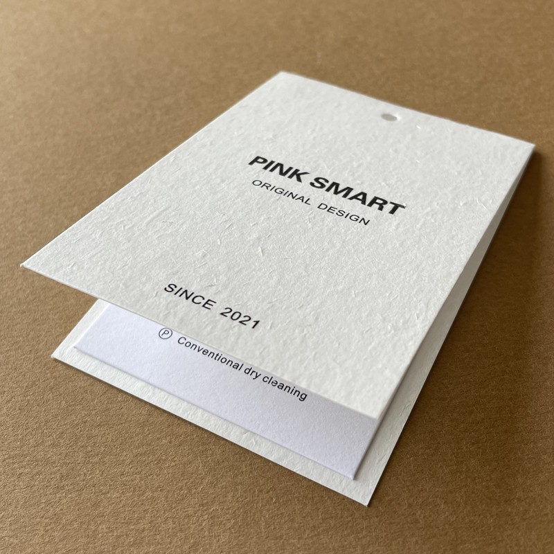 吊牌定做 女装折叠吊牌定制 挂牌卡片印刷logo 标签订做