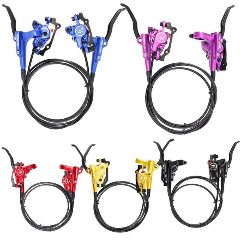 山地自行车油刹双活塞油碟液压前后碟刹器油压制动刹车片碟片套装