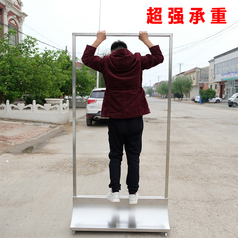 双面KT板丽屏展架立式框架式商场海报架不锈钢宣传广告牌玻璃立牌
