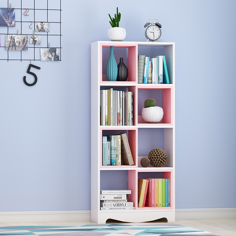 简约儿童书架落地学生简易书柜收纳家用经济型绘本小型置物架家用