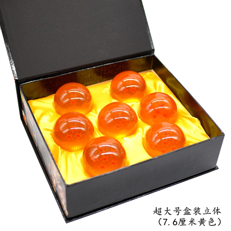 七龙珠周边动漫悟空手办7颗神龙水晶龙珠球鱼缸造景模型 生日许愿