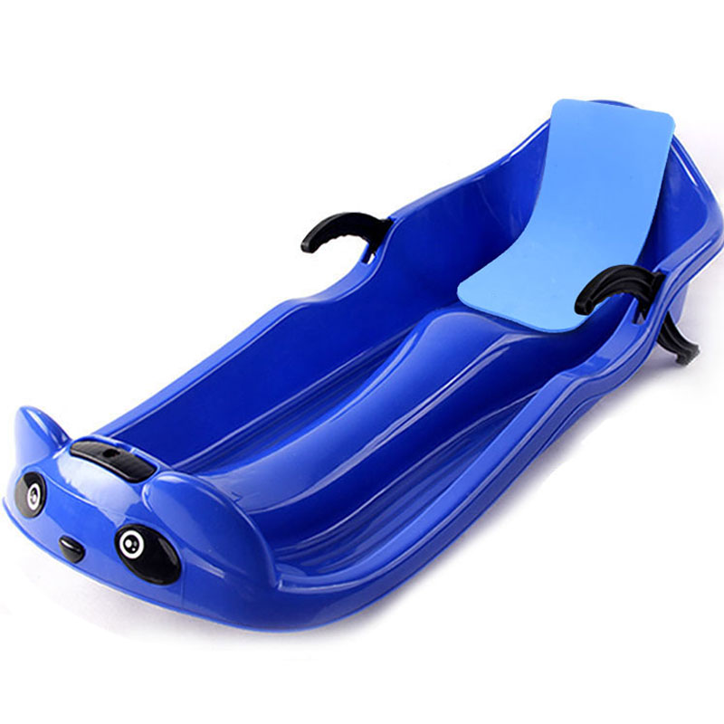 双人加厚滑雪板儿童单板滑草板耐磨滑冰板成人小孩雪橇车雪爬犁圈