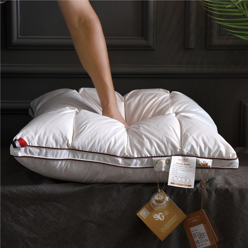 床头羽绒靠垫芯白鹅绒鹅毛大抱枕芯卧室靠枕护腰椅子酒店内胆沙发
