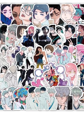 100张异形舞台贴纸Sua Mizi Luka Ivan Till韩国动漫人物防水贴画