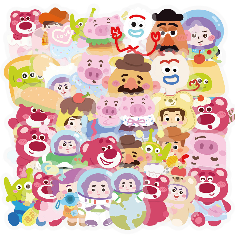 255张Q版玩具总动员贴纸火腿土豆先生动画周边装饰手机壳防水贴画