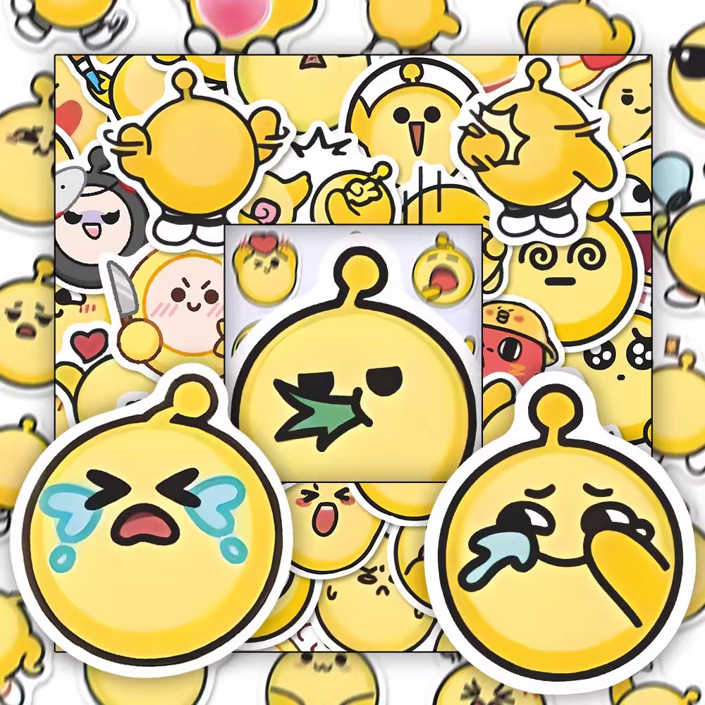 160张蛋仔派对表情包贴纸二次元游戏可爱周边diy装饰手机手账贴画