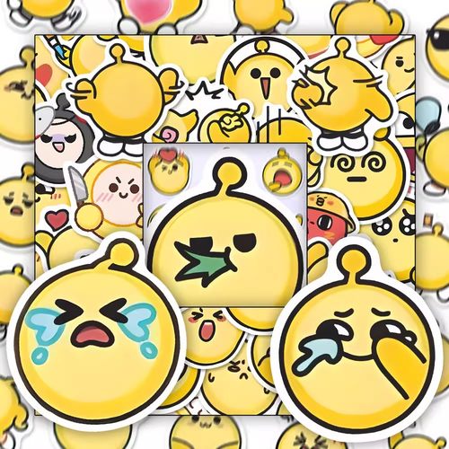 160张蛋仔派对表情包贴纸二次元游戏可爱周边diy装饰手机手账贴画