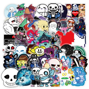 305张Undertale传说之下贴纸Sans Papyrus Frisk游戏周边防水贴画