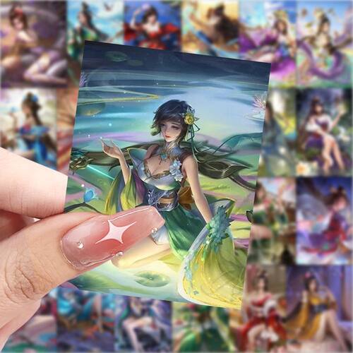 188张三国杀女武将身材贴纸游戏二次元周边装饰贴画手机手账贴纸