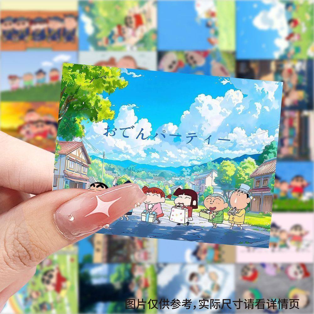 新款小新和小伙伴们贴纸卡通可爱动画周边壁纸贴图diy笔记本装饰