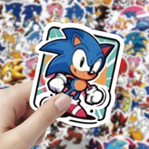 180张卡通刺猬索尼克贴纸可爱儿童装饰防水DIY装饰手账贴纸贴画