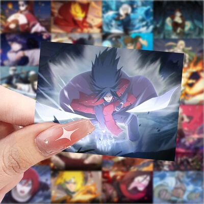 63张火影忍者招募贴纸鸣人佐助白面具装饰手机壳行李箱防水封口贴