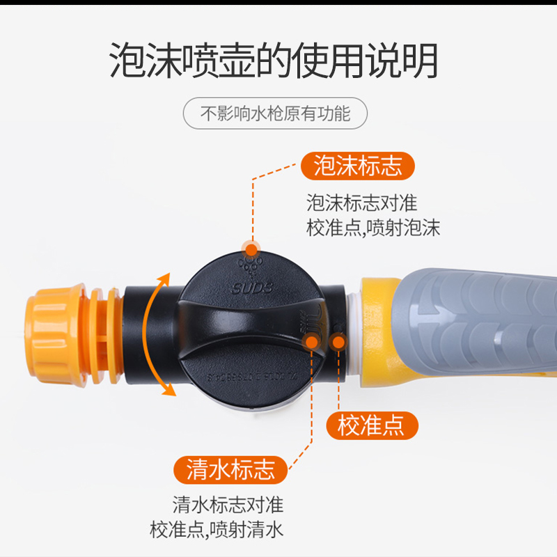 洗车水枪家用套装高压水抢车用刷车冲洗泡沫神器水管软管喷头工具