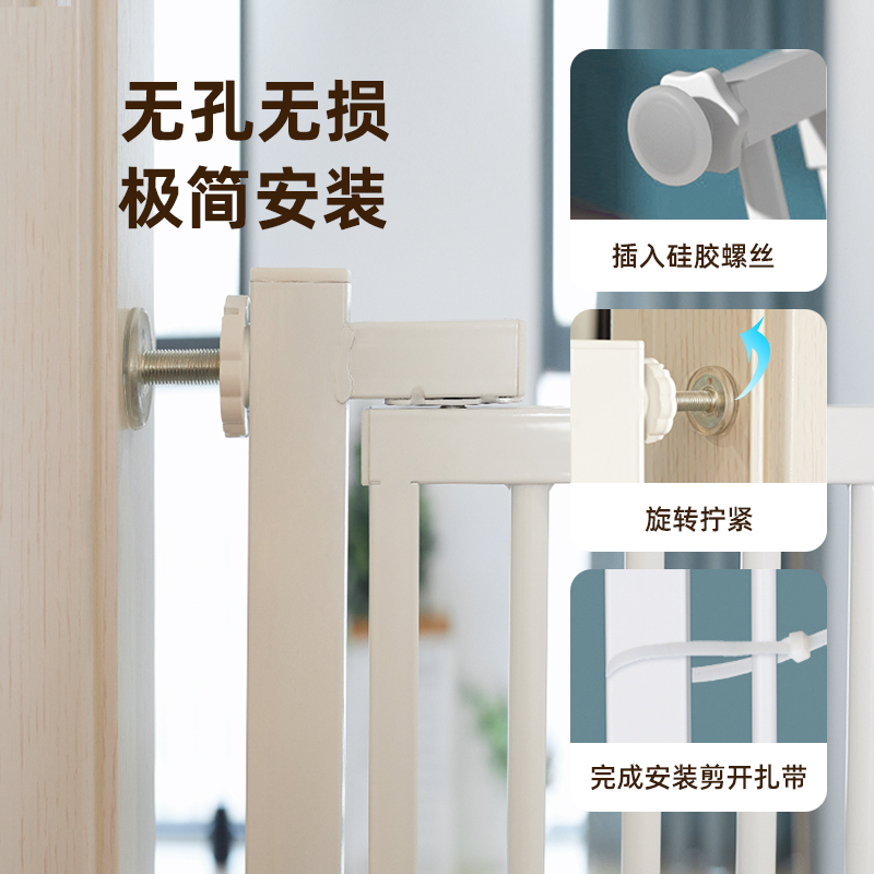 猫狗围栏室内防宠物隔离门栅栏免打孔定制大小型宠物围栏隔离护栏