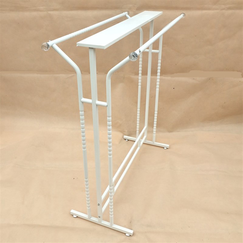 复古卖衣服架子服装店衣架展示架落地式双排中岛架女装店货架童装