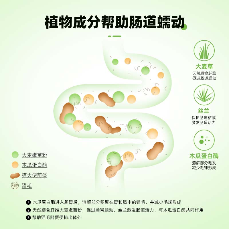 RedDog红狗维力猫草片200片 化毛膏猫咪吐毛球化毛球片去毛球