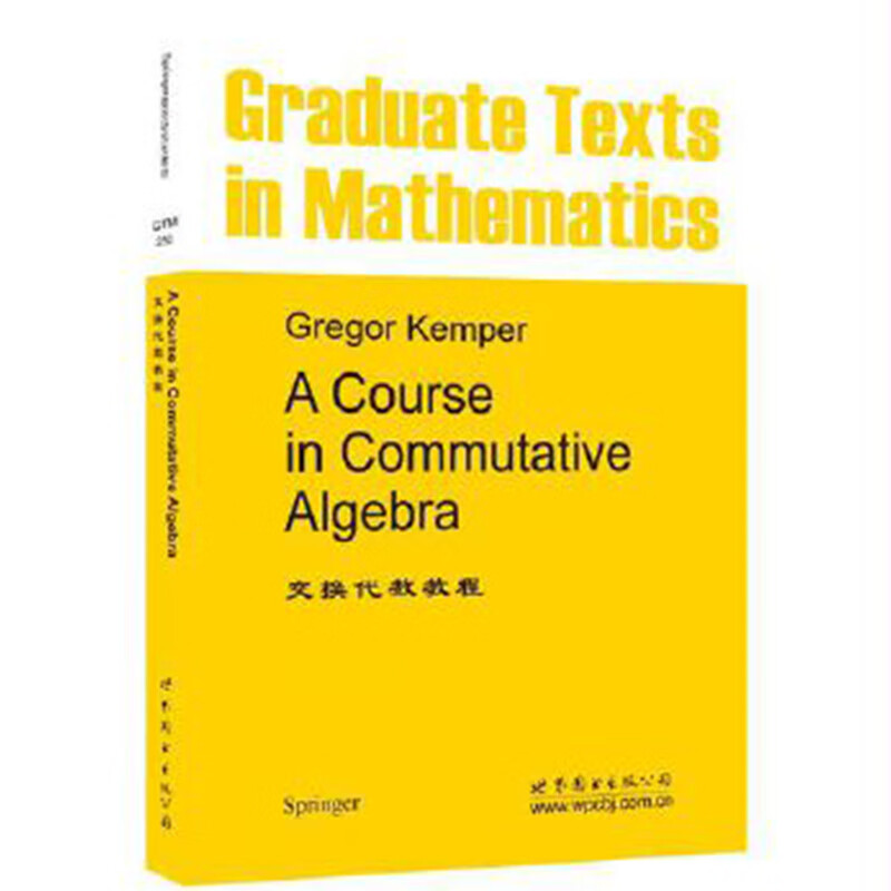 【出版社官方自营】GTM256 交换代数教程 英文版