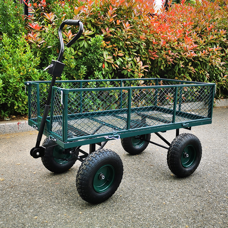 四轮网车平板拖车推拉货车夜市摆摊车露营折叠手推车搬运车牵引车