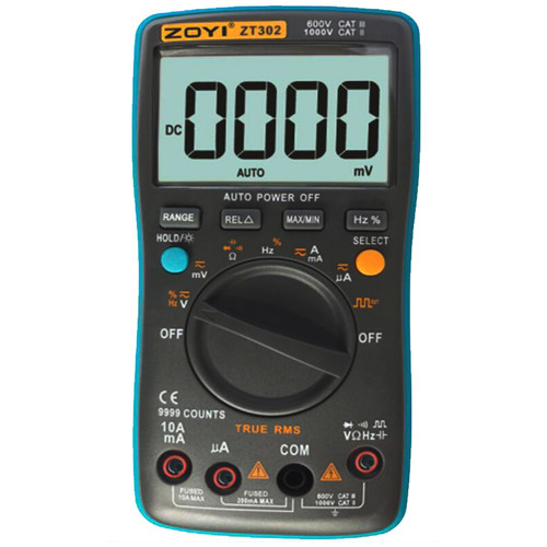 众仪ZT301ZT302ZT303ZT300AB高精度数字万用表真有效值测量中型表