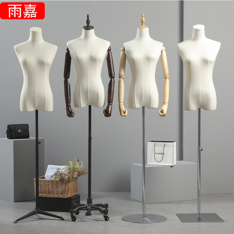 服装店模特道具女半身女装橱窗人台衣服展示架全身婚纱人体模特架