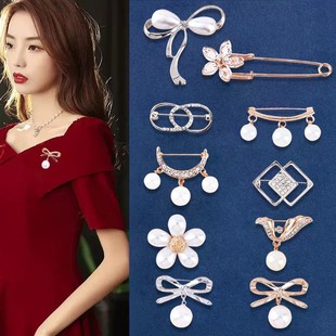 子收腰神器毛衣外套防走光别针胸针扣2022年新款 裤 女配饰胸花