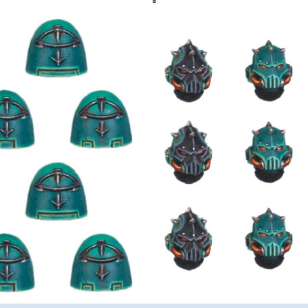 FW 改造配件 荷鲁斯之子MK6型肩甲头盔