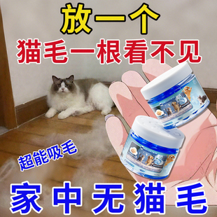 家里没猫毛了 超强吸附宠物毛全天候清洁空气持久省心清除神器