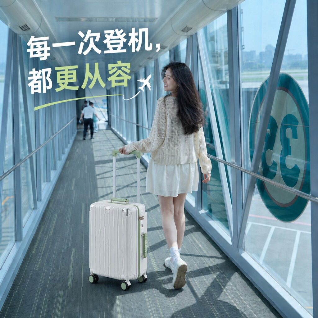 2026宽拉杆侧旅游高颜值行李箱可登机手提女20寸登机大容量密码箱