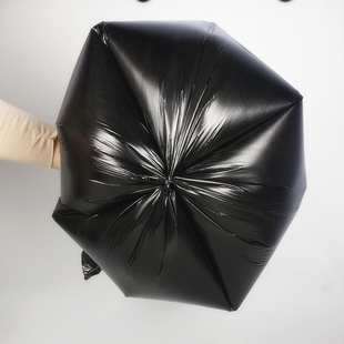 加厚中大号垃圾袋6080黑色卷装酒店宾馆家用物业商用塑料清洁袋