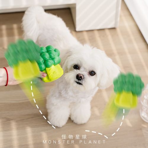 fofos狗狗玩具蔬菜球重力发声宠物两只福狸耐咬消耗精力自嗨解闷