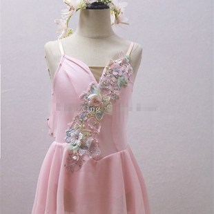 儿童雪纺現代芭蕾舞蹈服飄逸現代舞短裙丘比特演出服裝表演服成人