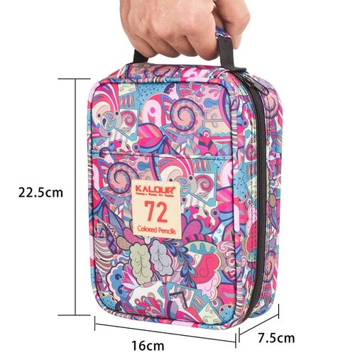 专业级72色油性彩铅套装便携布袋手绘填色工具彩色笔美术绘画用品