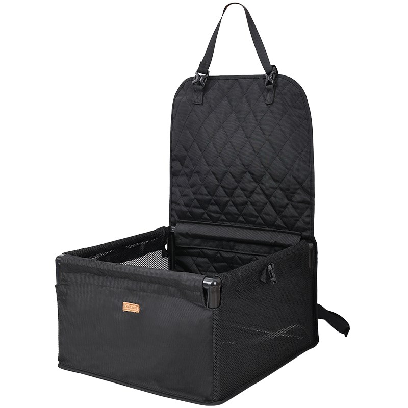 doglemi多功能宠物两用车载篮子猫狗透气网布笼子前后可用车载笼