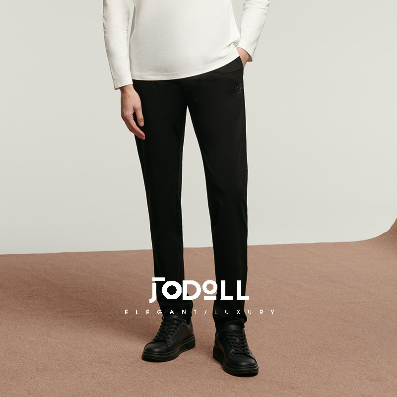 休闲裤JODOLL舒适直筒商务休闲
