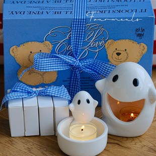 扮烛台生日礼物女生送闺蜜 小可爱香薰蜡烛礼盒圣诞节万圣装