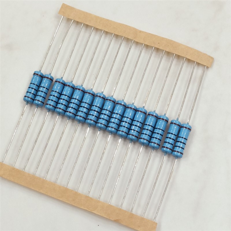 2W金属膜五色环电阻1%精度铜脚0.1欧100R120R1K4.7K47R56R33R100K