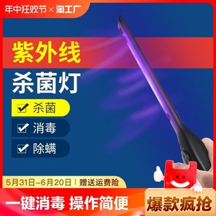 杀菌灯移动 家用小型消毒棒车载uvcu紫外线消毒灯除螨手持便携式